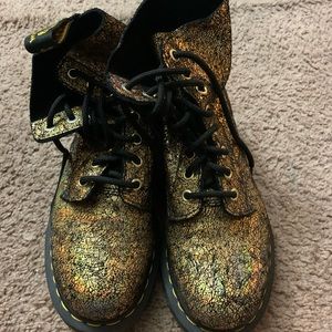 NEW Dr. Martens 1460 Pascal Boot Gold Crackle
